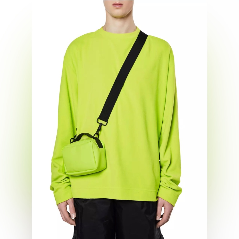 Rains Fleece Sweatshirt in Digital Lime